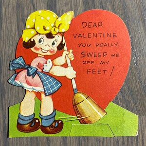 Valentinstag, Mädchen, Sweep Me Off My Feet, geformt, 10 cm, Handwerk, Scrapbooking, Hobby, Papier, Schreibwaren, Vintage, WRITINGS, ~ 20-29-1029