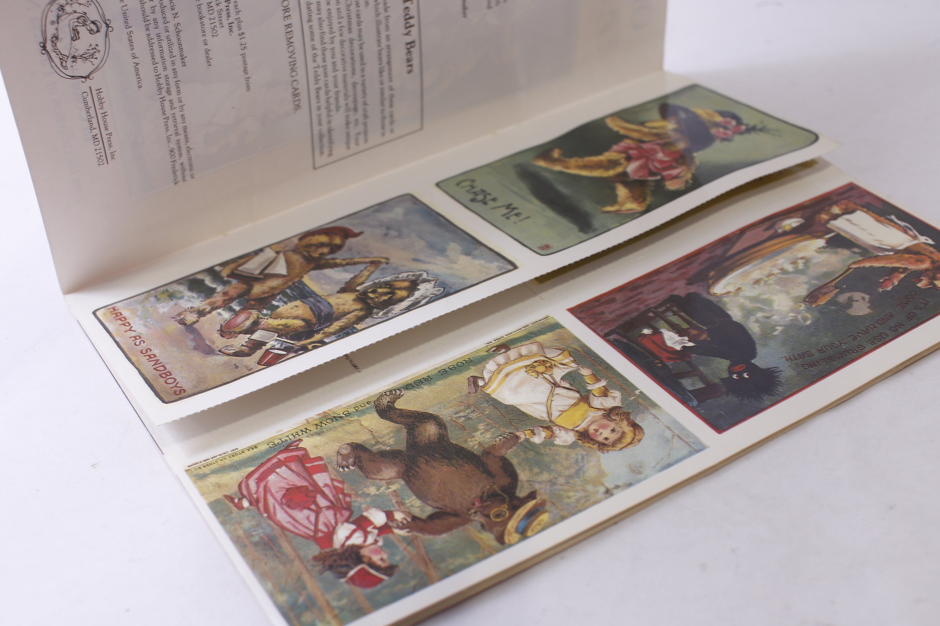 Old Teddy Bear Post Cards, in Color, Volume 1, 27 Post Cards