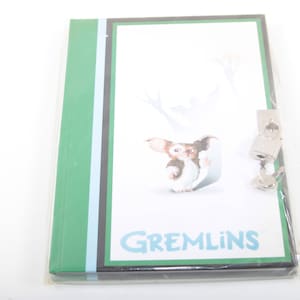 Gremlins Notebook Diary Journal MIB New Padlock Keys Pocketbook Tapa dura Office Children Collection, Vintage, Nostalgia ~ 20-17-588