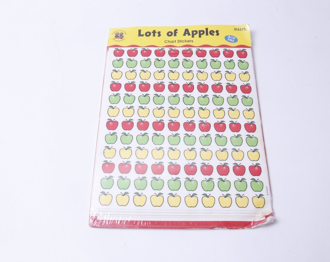 Lots of Apples, Chart Stickers, Fruits, Multi-colored, Sticker Sheet ...