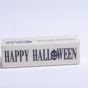 Feliz Halloween, Sello de Mensaje, Cartas Divertidas, Saludos, Estampado de Papel, Fabricación de Tarjetas, Scrapbooking, ~ 231014-DISV 563