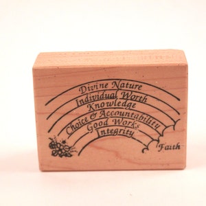 Junge Frauen Tugenden LDS Regenbogen Regenbogen Vintage Stempel - Kartenherstellung - Basteln ~ 20-30-1049