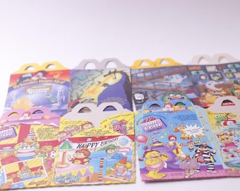 McDonald's, Happy Meal, Happy Birthday, Unused Boxes, Party, Food Containers, Collectible, ~ 250627-SHC SHC-020
