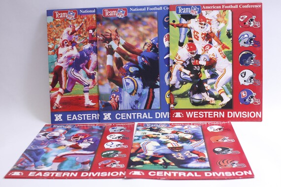 NFL Folders Vintage, Sports Collectibles, Retro NFL Folders