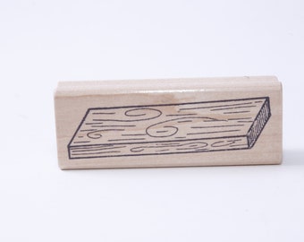Madera, Tablero, Aglomerado, Madera, Artesanía, Sello de mensaje, Madera, Caucho, Sello, Vintage, Fabricación de tarjetas, ~ 20-01-256