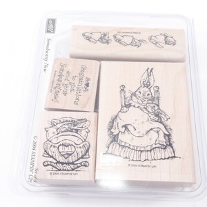 Somebunny nouveau, Tampon, lapin en peluche, tampon message, tampon en caoutchouc, lapin, Stampin Up, bois, fabrication de cartes, création manuelle ~ M-13-06