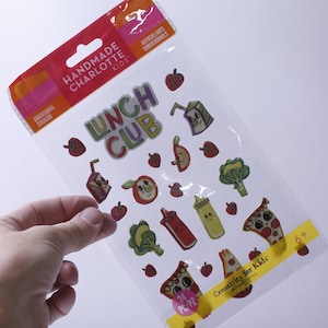 Handmade Charlotte, Lunch Club, Sticker Sheet, Dimensional Stickers, 24 pc, Food & Drink, Card Making, Craft, Scrapbooking, ~ 231020-WH 591