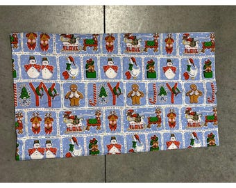 Christmas, Fabric Panel, Joy, Love, Sewing Supply, Bedding, Craft Project, ~ 250604-WH M-11-12