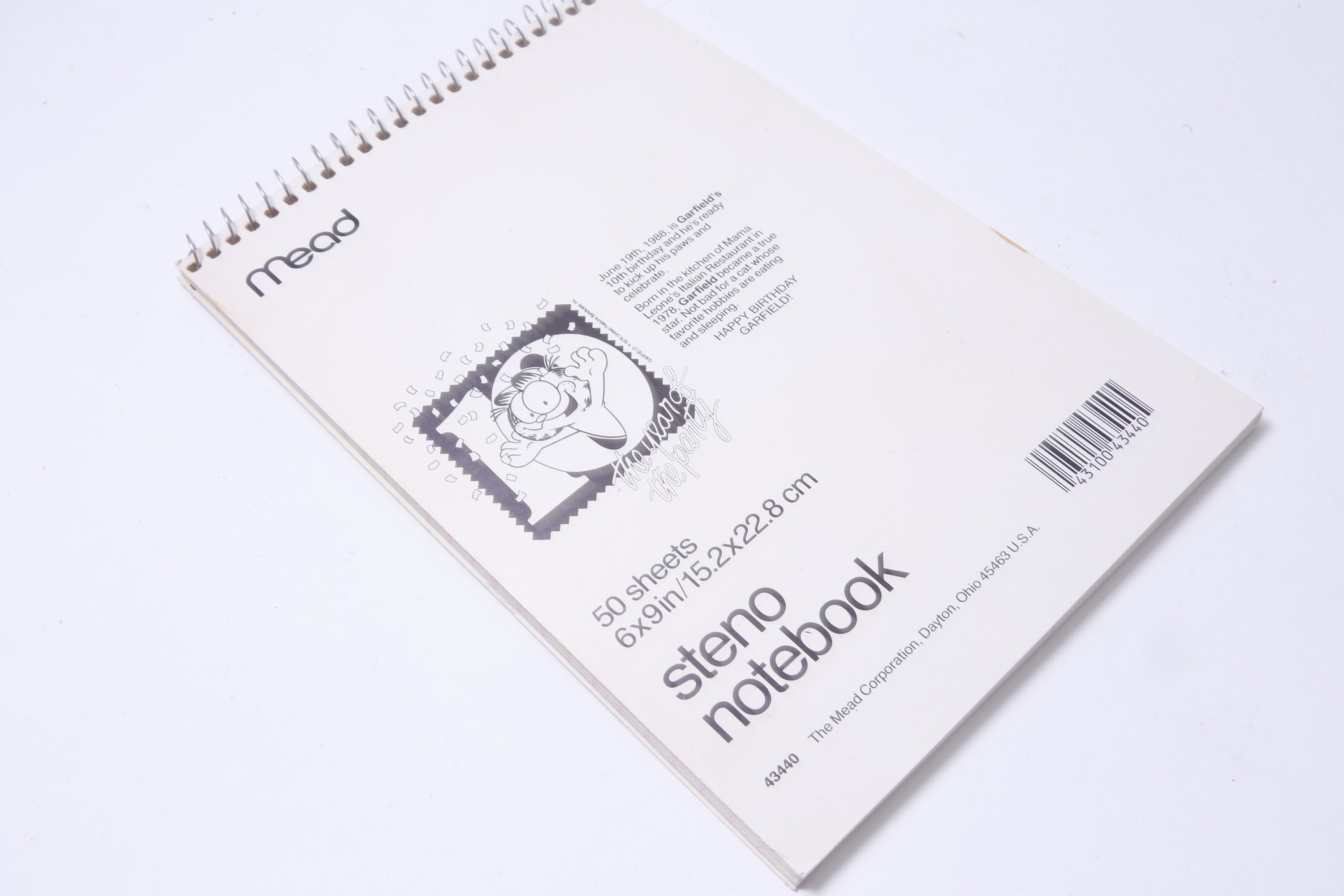 Garfield Notes Garfield, Jungle, Steno Notebook, Notepad, Notes, Stationery, Mead ...
