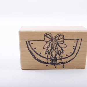 Ruban cadeau à la pastèque - Style country 90s Emballage Cadeau Créatif Timbres en caoutchouc en bois - vintage - Fabrication de cartes ~ 20-17-576