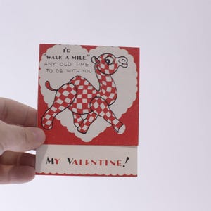 Années 30, Saint-Valentin, Chameau, Carte de voeux, OCCASION, Pliage, Papier, Artisanat, Souvenirs, Artistique, vintage, 250125-WH 96