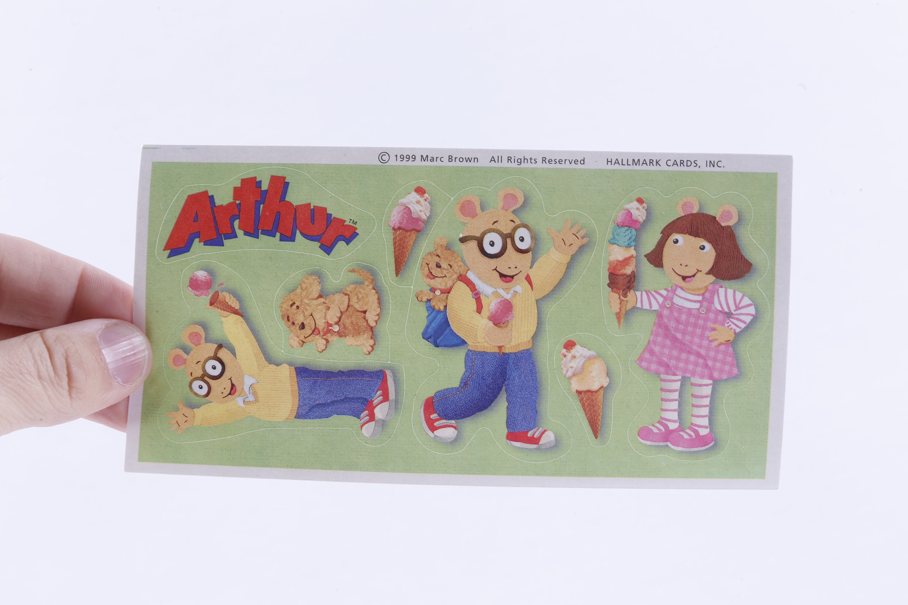 Arthur Sticker Arthur, Sticker Sheet, Marc Brown, Hallmark Cards, 1999, Bilder ...