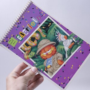 Garfield, Selva, Cuaderno Steno, Bloc de notas, Notas, Papelería, Hidromiel, Estudiante, Oficina, Escritorio, Suministro, Niños, Vintage, ~ 20-10-327
