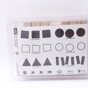 VV, Diversión con formas, Hola, Dos pasos, Stampin Up, Juego de sellos, Sellos para mensajes, Creación de tarjetas, Hobby, Manualidades para niños ~220915-DIR / 20-01-146