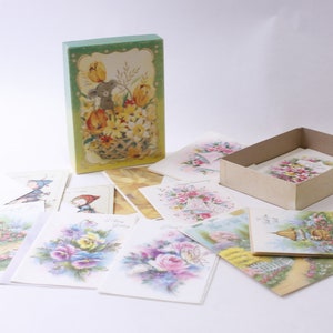 jeu de cartes de voeux vintage, anniversaire, rétablissement rapide, voeux de Noël, on pense à vous, fabrication de cartes, créations manuelles, ~ 240603-WH 951