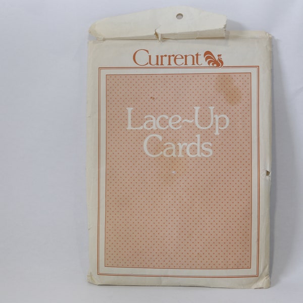 Lace up Cards Etsy