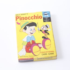 Pinocchio, Lernkartenspiel, Set, Flash Cards, Vorschule, Schulhaus, Random House, Bildung, Bilder, Vintage, ~ 20-09-300