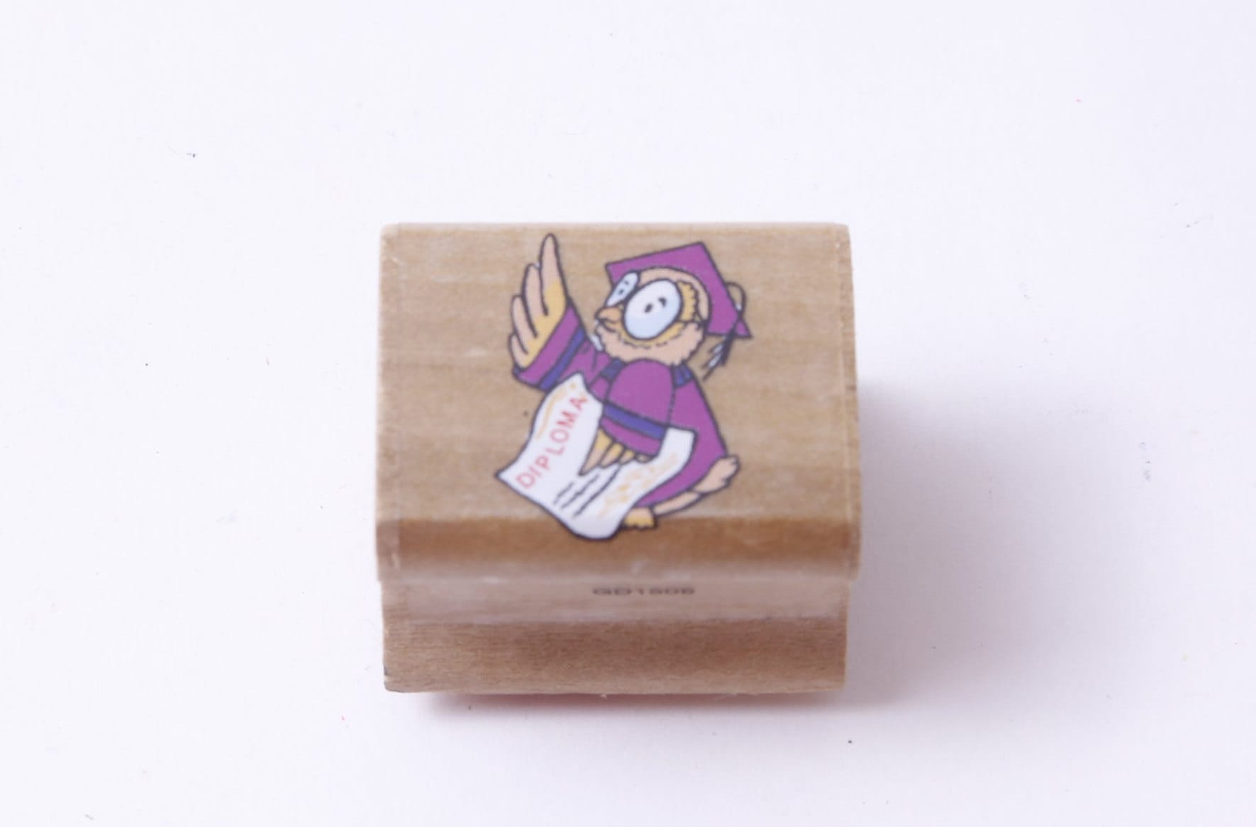 Graduation, Diploma, Student, Owl, Message Stamp, Wooden, Rubber, Stamp, Card Making, Kids Craft, Ho