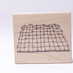Manta para bebés, Tirar, Cuadrados, Red, DOTS, Sello de mensaje, Madera, Goma, Sello, Vintage, Fabricación de tarjetas, ~ 20-28-971