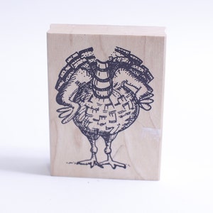 Acción de Gracias, Pavo sin Cabeza, Divertido, Pájaro Navideño, Sello de Mensaje, Caucho, Madera, Fabricación de Tarjetas, Scrapbooking, Artesanía, ~ WH-016 547