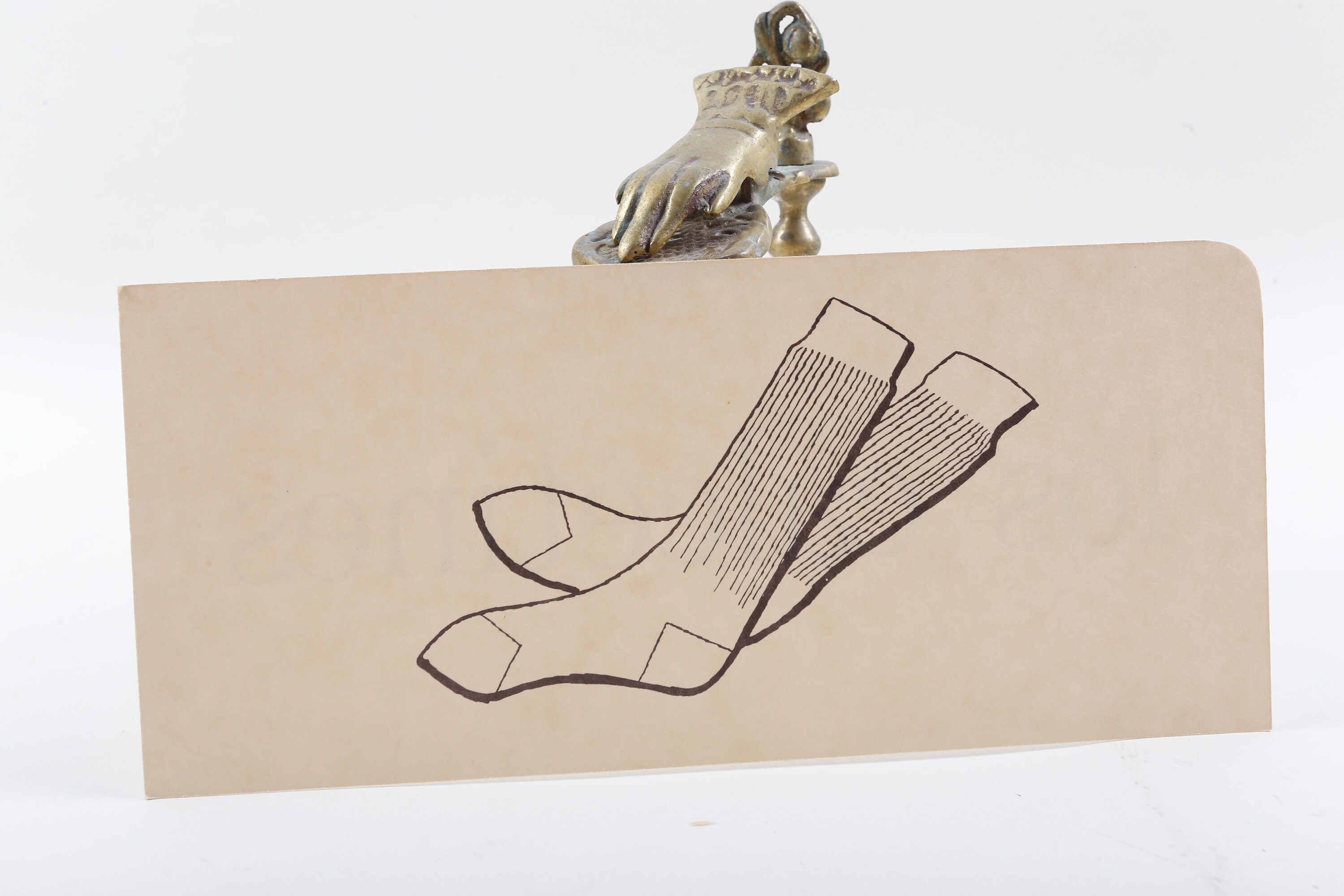 Socks Los Calcetines Spanish Flash Card Sepia Aged Vintage Etsy UK