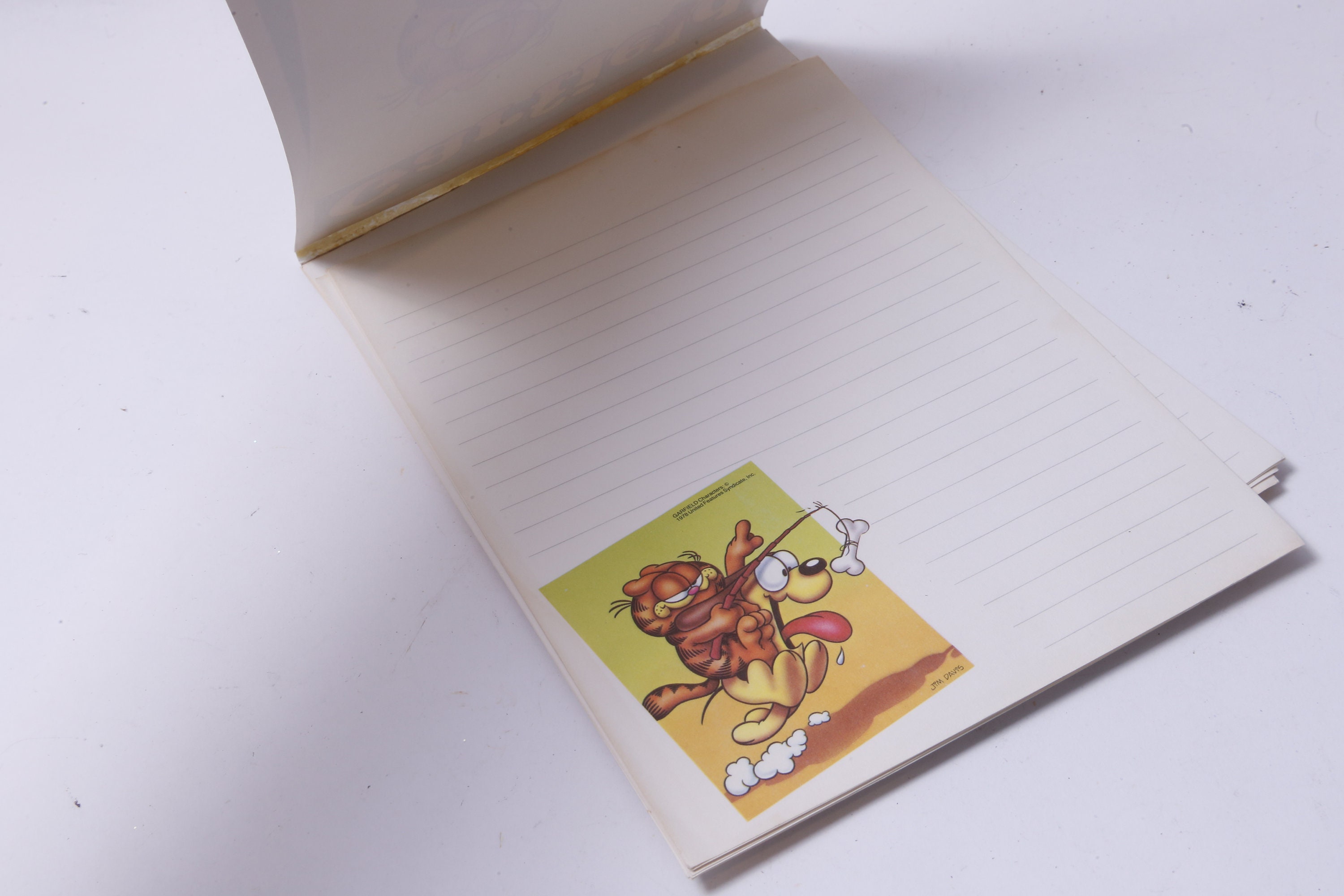 Garfield Notes Garfield, Odie, Writing Tablet, Decorated Sheets, Notes, Mead ...