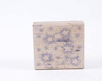 Sterne Punkte Textur Party Urlaub Winter Himmel - Message Stamp - Holzstempel - Vintage - Kartenherstellung ~ 20-01-109