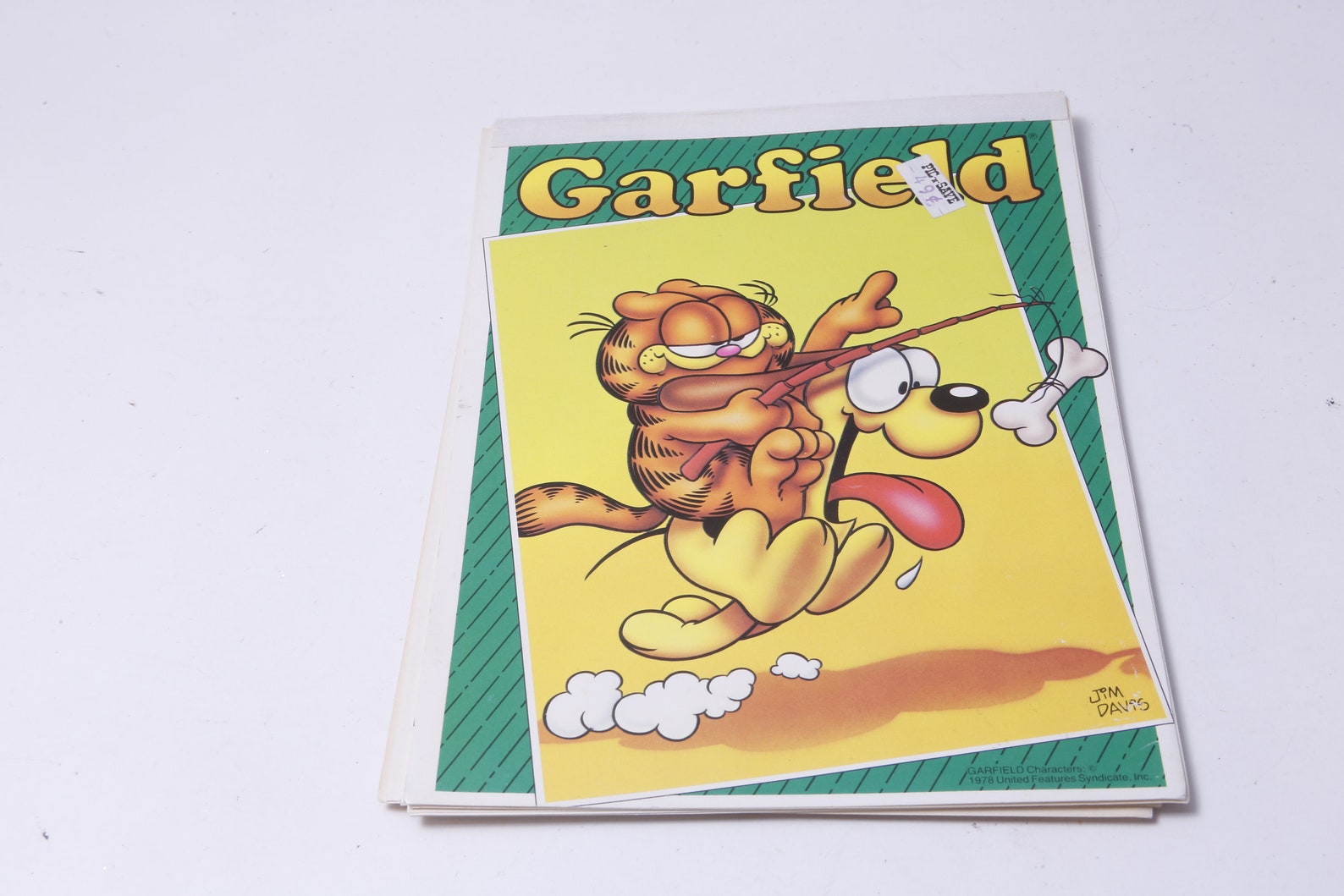 Garfield Notes Garfield, Odie, Writing Tablet, Decorated Sheets, Notes, Mead ...