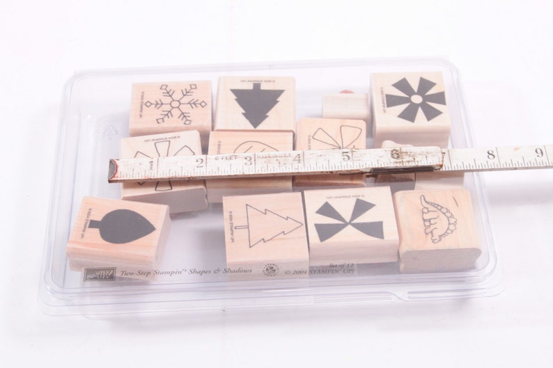 Stampin up shapes and Shadows STAMP SET Vintage - Etsy