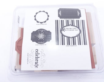 Labelicious, Stamp Set, Labels, Frames, Borders, Stamp, Rubber Stamp, Stampin Up, Wooden, Card Making, 20-01-105 ~  20-02-72
