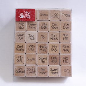 Short Phrases, Sweet Words, Inspiration, Romance, Close to my heart, Stamp Set, Wooden, Rubber, Stamping, Craft, Vintage, ~ 230419 M-03-01