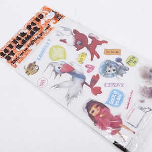 Letter Pets by Kamar, Sticker Sheet, No 5, 1970, Dolls, Toys, Pictures, Phrases, Children, Vintage, Collection ~ 20-01-246
