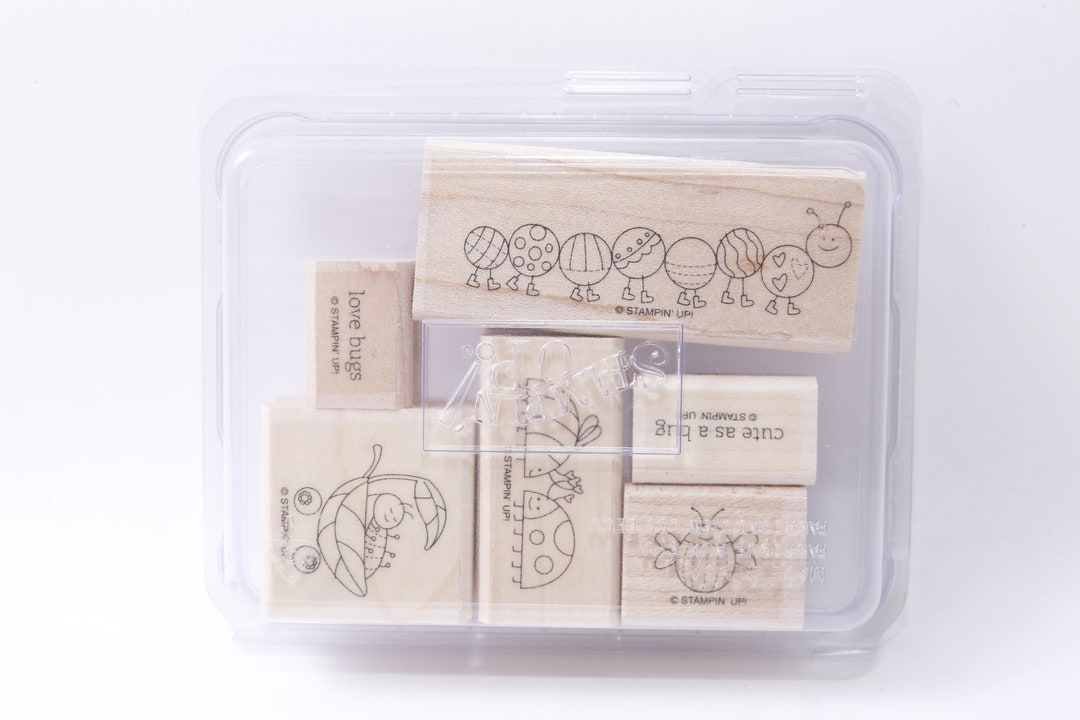 Love Bugs, Cute, Insects, Stampin Up, Stamp Set, Wooden, Rubber ...