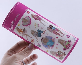 Barbie, Doll, No 3, Sticker Sheet, Mattel, 1997, Melo Smello, Pictures, Comics Characters, Children, Vintage, Collection ~ 58