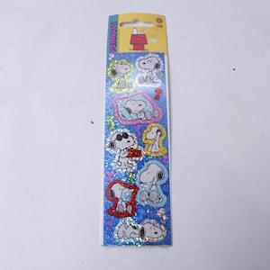 Peanuts, Snoopy, Sparkling, Sandylion, Sticker Sheet, Comics, Dog, Puppy, Craft, Card Making, Vintage, ~ 20-01-684