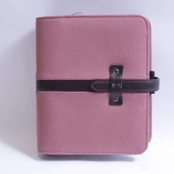 Franklin Quest, Pink Day Planner, Binder, Organizer, Belt Lock, Portable, Time Management, Productivity, Schedule, Compact, ~ 230826-GS 428