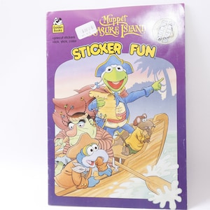 Muppet Treasure Island, Adesivos divertidos, Adesivos pré-cortados, Livros dourados, Imagens, Crianças, Arte, Artesanato, Vintage, Capa mole, Coleção~ 20-01-152