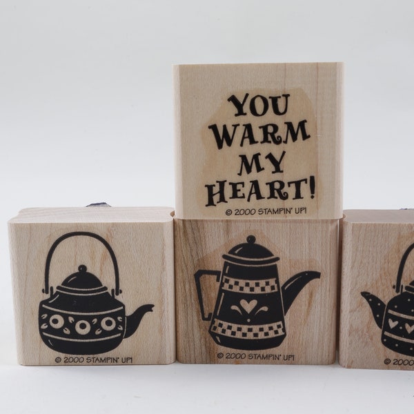 Teapot Rubber Stamp Etsy