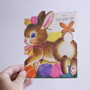 Cartes de vœux de Pâques, Carte de vacances, Pâques religieuses, Salutations printanières, Cartes de lapin de Pâques, Carte faite à la main, Personnalisée ~230829-SM 420
