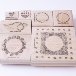 Feliz, Felicidad, Amor, Girasol, Palabras, Sellos de dos pasos, Juego de sellos, Madera, Caucho, Sellos de mensaje, Vintage, Fabricación de tarjetas, ~ 20-35-1252