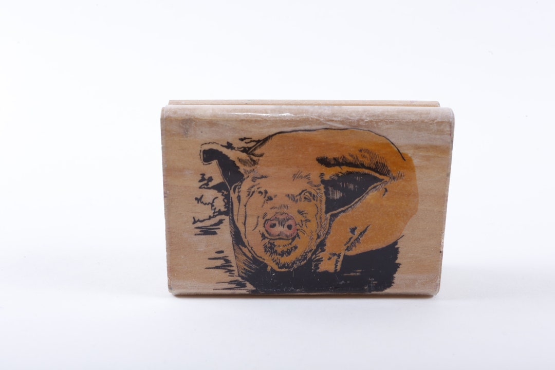 Hog Animal Farm Sow Oink Pig Farm Animal - Message Stamp - Westwater ...