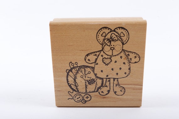 Bear Message Wooden Stamp Bear Message Wooden Stamp