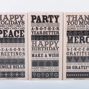 Stampin Up, Block party, Geburtstag, Weihnachten, Thank You, Stempel set, In a box, Scrapbooking, Kartenherstellung ~ Sir Stampinton ~ 20-05-173