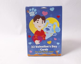 Blue's Clues 32 Valentijnsdagkaarten met één stickervel Nick Jr ~ 260402-WH 1058