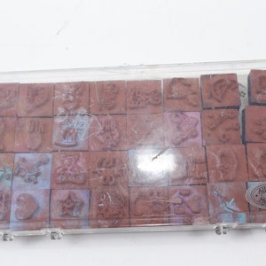Animals, Hearts, Stars, Stamp Set,  Rubber Stamp, Wooden, Stampin Up, Vintage, Card Making, ~ 20-01-608