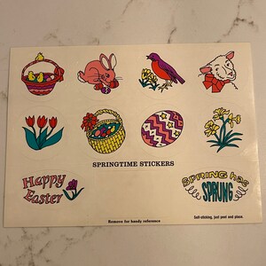 Pasqua, primavera, uova, coniglio, agnello, uccelli, cestino, fiori, vacanza, foglio adesivo, artigianato, arredamento, creazione di biglietti, vintage, ~ 20-01-939
