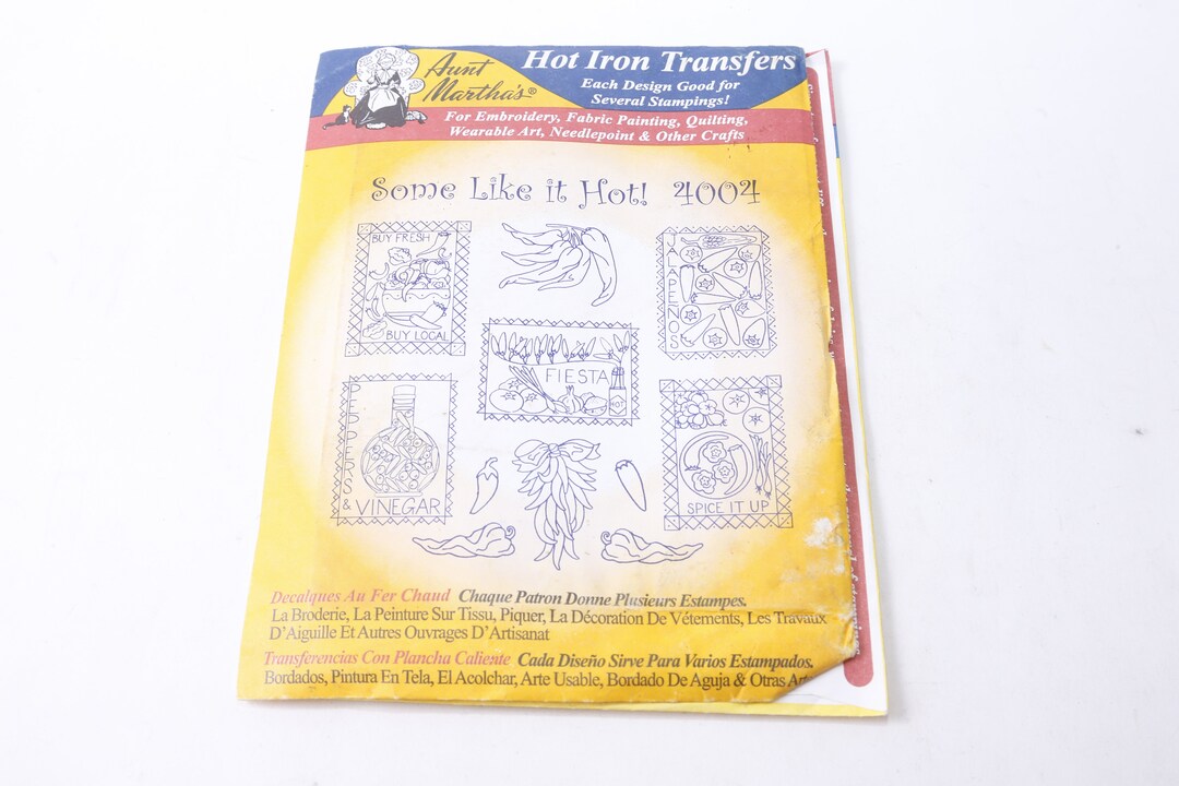 Aunt Martha's, Some Like It Hot, Spice It Up, Hot Iron Transfers ...