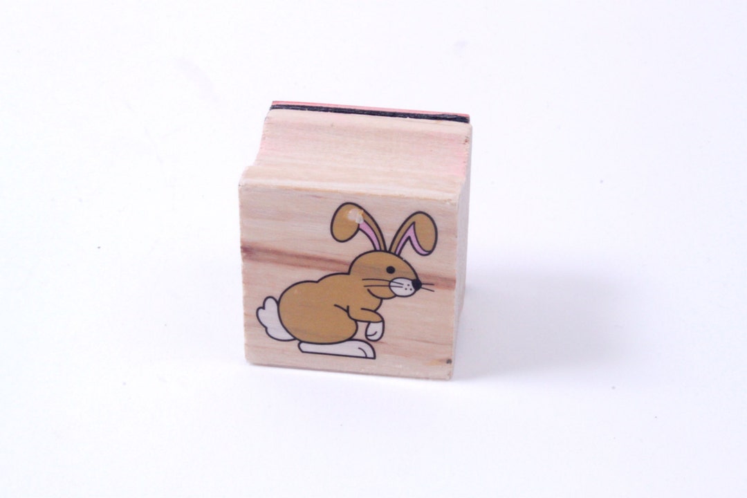 Small Easter Bunny Rabbit - Cartoon - Rubber Stamp - Vintage ~ 20-13 ...