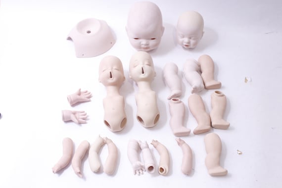 Reborn Doll Parts, Head, Body, Arms, Hands, Legs, DIY, Craft Project, Doll Making, ~ 240903-WH 1116