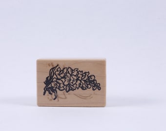 Bloemen, Bos, Plant, Natuur, Textuur - Bericht Stempel - Houten, Rubber, Stempel - Vintage - Kaart maken ~ 20-01-133